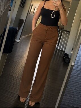 Wide-Leg High-Rise Maison d’Amélie Paris Trousers